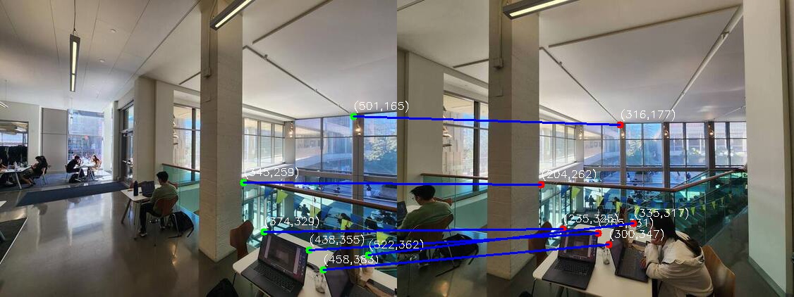 Correspondences Visualized for MLK Building 1 and 3