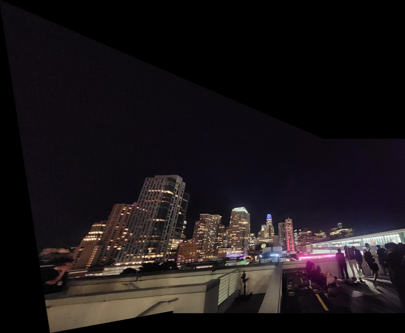 Night Skyline Panorama